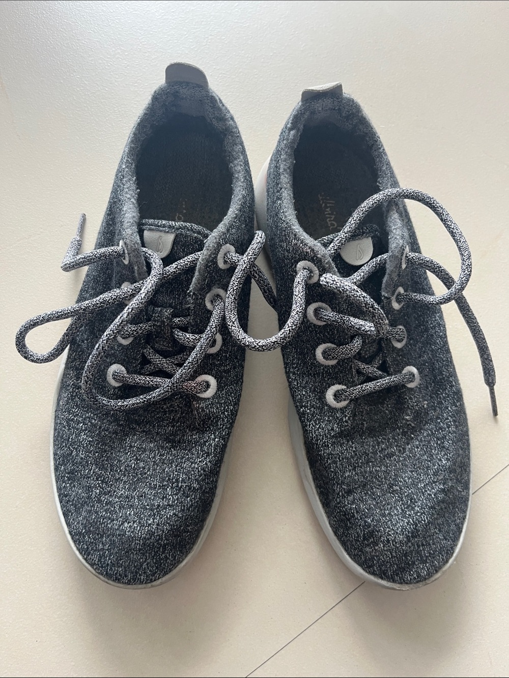allbirds Charcoal Heather Wool Knit Sneakers